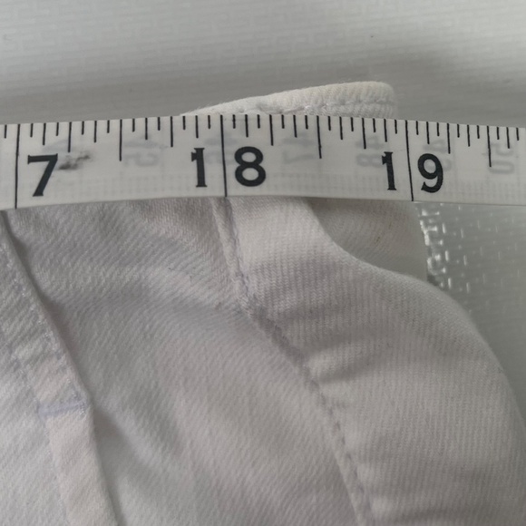 Eileen Fisher High-Waisted Pants, Tapered, Organic Cotton, White, XL - Picture 7 of 9